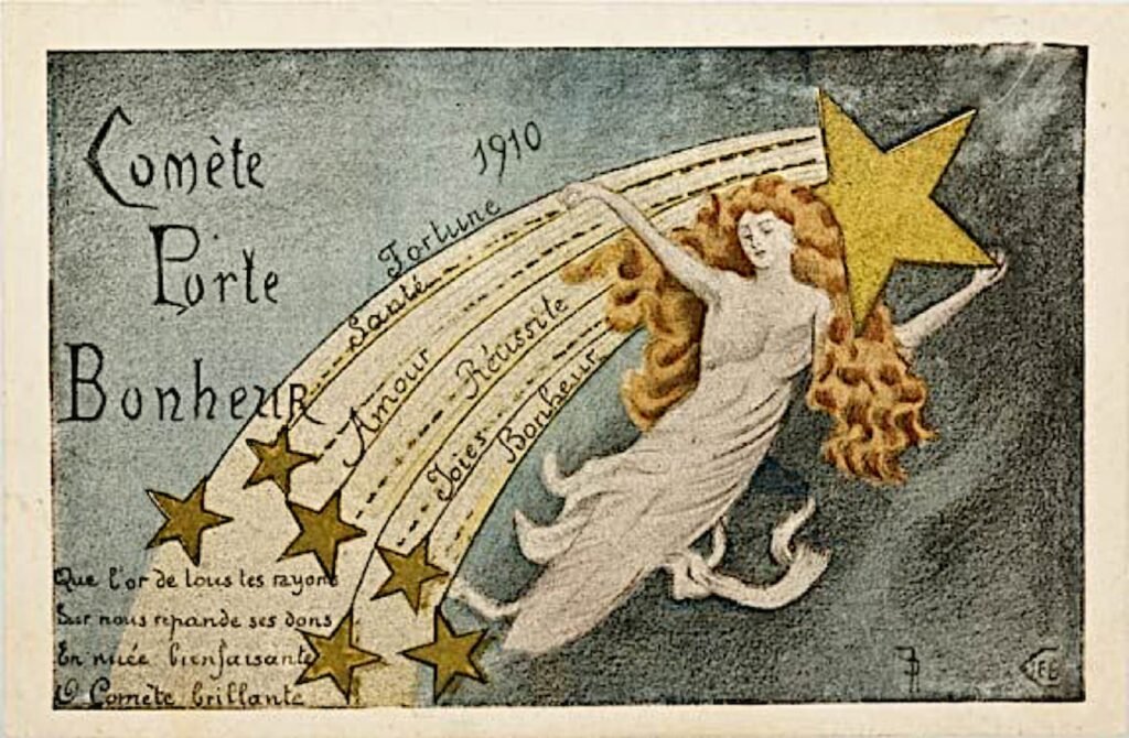 El cometa de la suerte Postal