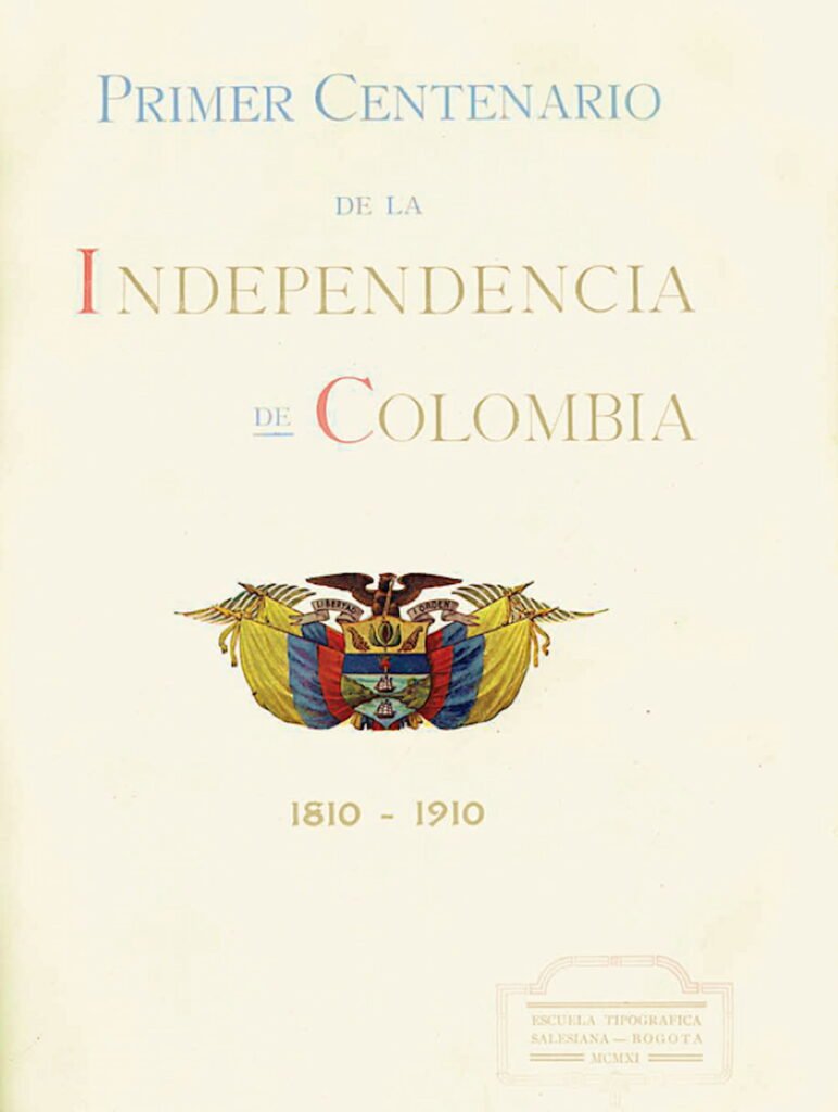 portada del libro del Primer Centenario de la Independencia de1810 - 1910