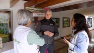 Myriam López de Metroflor, Francisco Diaz de Syngenta y Angélica María Pardo de Metroflor