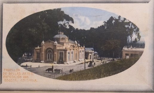 Fotografía postal iluminada dirigida al Dr. Zenón Solano (Cónsul de Colombia en Alemania) con fecha del 31 de diciembre de 1910. Colección Familiar Gonzalo Ruíz